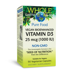 Natural Factors Vitamin D3 capsules label, vegan formula supporting calcium absorption.