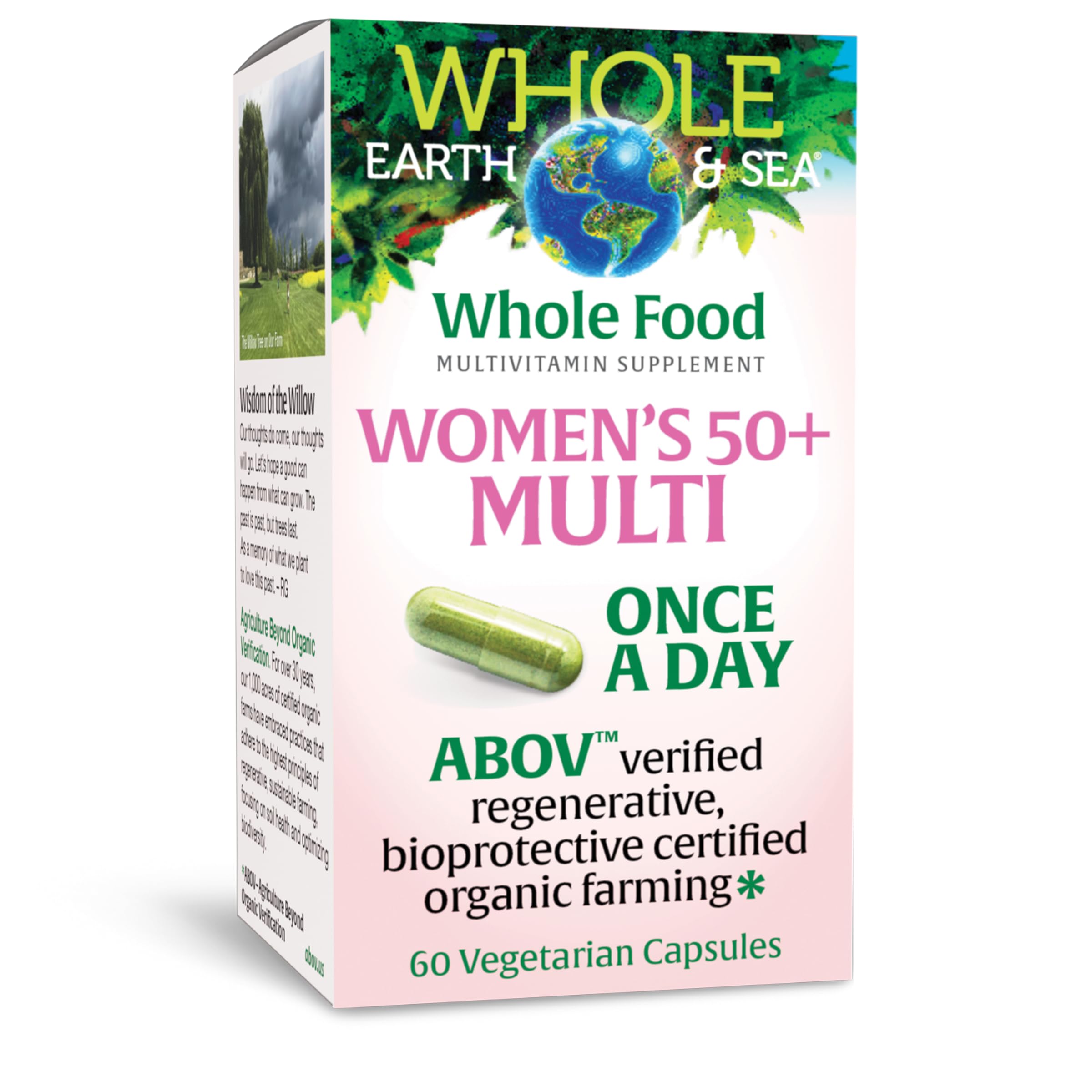 Natural Factors Women 50-plus once-a-day bottle front view promoting daily vitality
