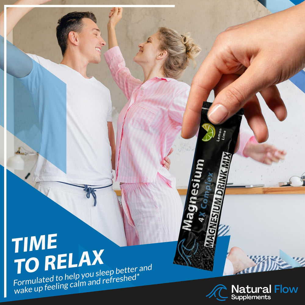 Close-up of on-the-go stick pack for convenient magnesium boost