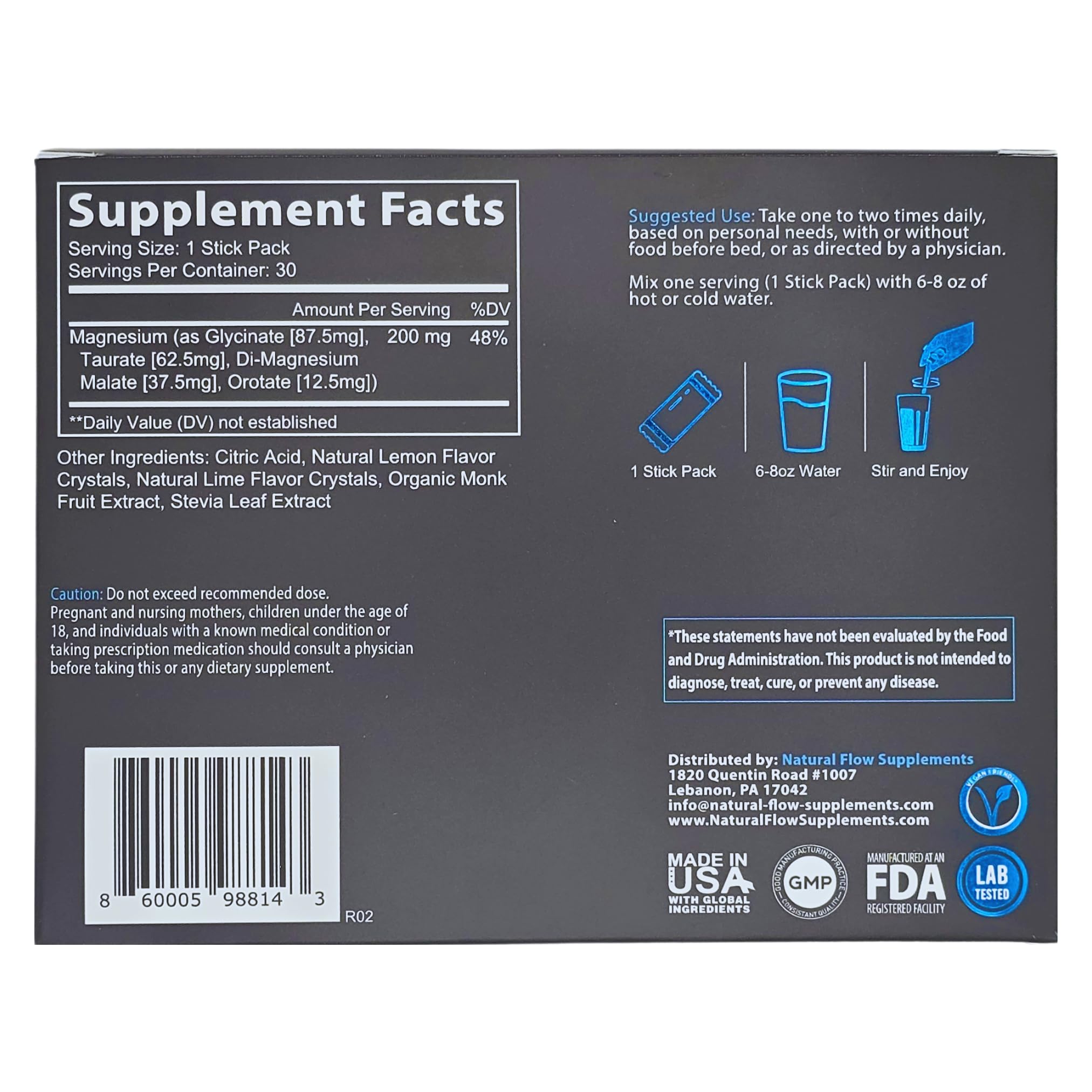 Brand logo: Natural Flow Supplements, trusted for daily wellness