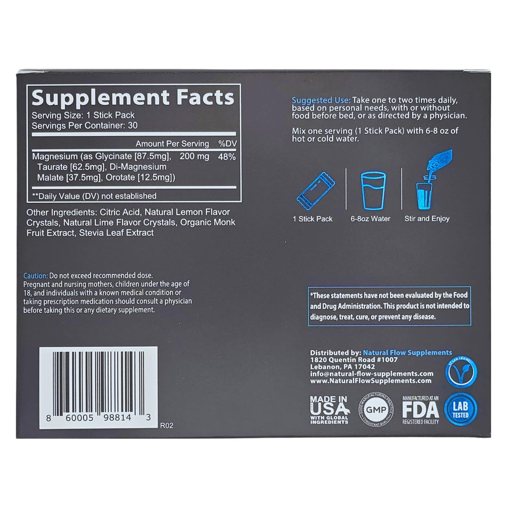 Brand logo: Natural Flow Supplements, trusted for daily wellness