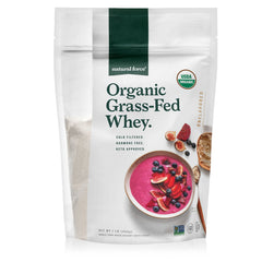 Natural Force grass fed whey powder pouch front for clean protein on the go.