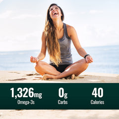 Natural Force Pure Omega-3 mercury-free bottle signals high-purity omega-3 intake.