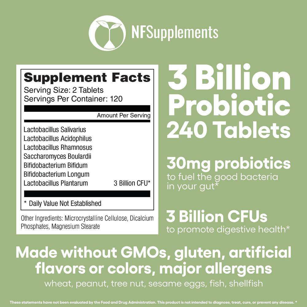 Natural Foundation Probiotics being taken daily to support digestive health.