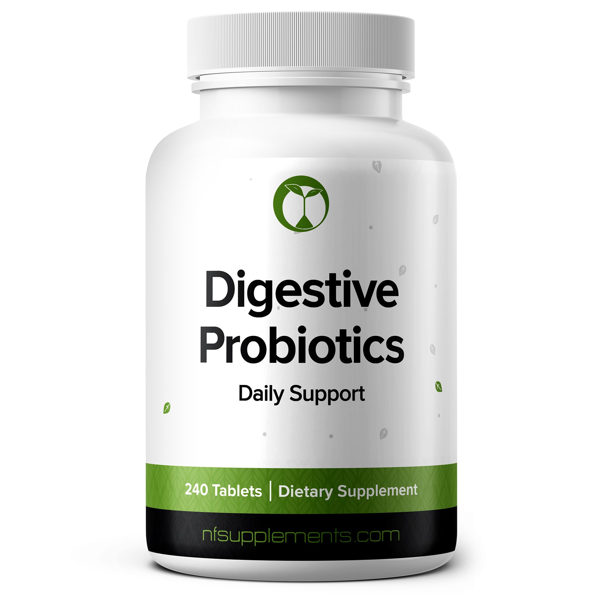 Natural Foundation Supplements Probiotics bottle front for digestive balance.