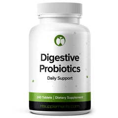 Natural Foundation Supplements Probiotics bottle front for digestive balance.