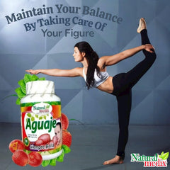 Natural Medix Aguaje capsules close-up highlighting herbal content and daily support