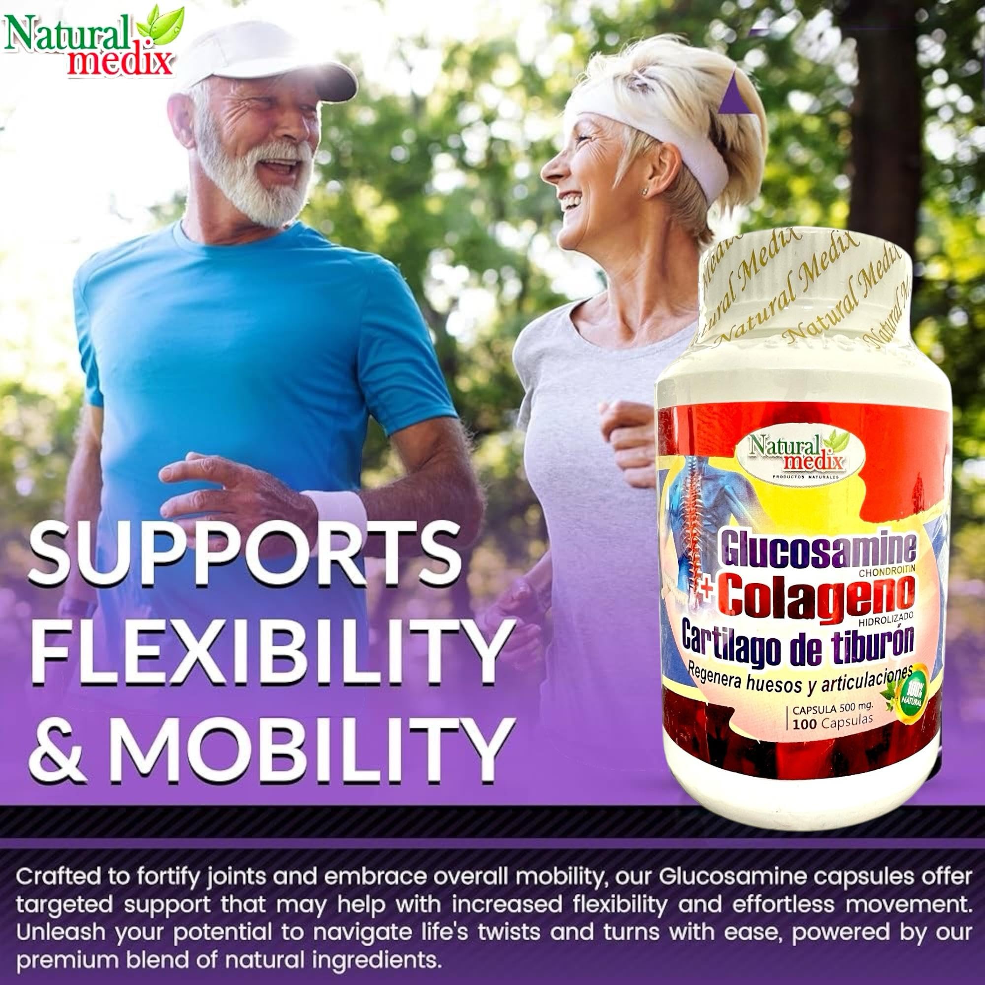 Natural Medix capsules ready for easy daily joint care