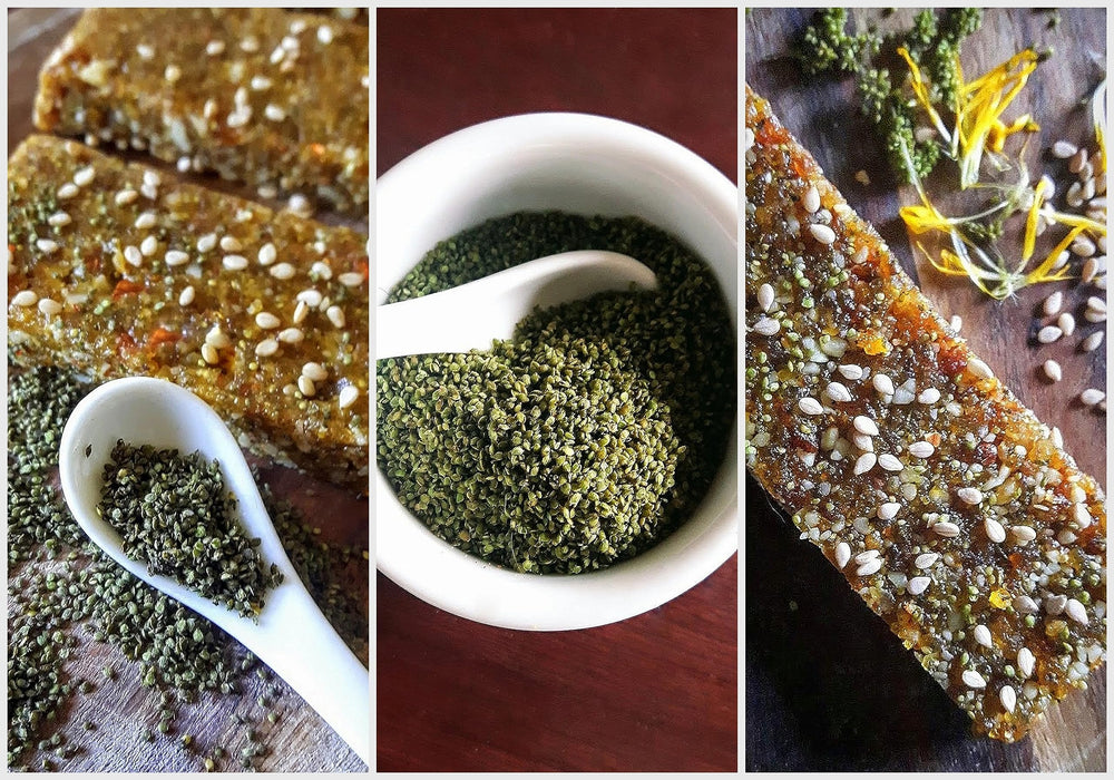 Natural Nettle Seed smoothie-add-in in a blender, convenient nutrition boost.