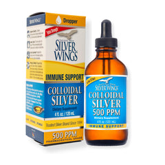 Natural Path Silver Wings colloidal silver amber bottle protects purity and integrity