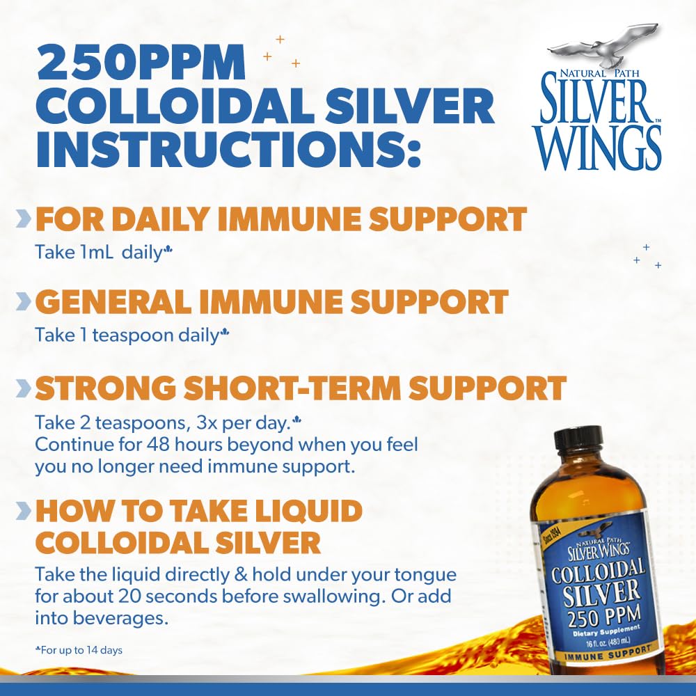 Natural Path Silver Wings lab-tested label confirms purity and pH accuracy.
