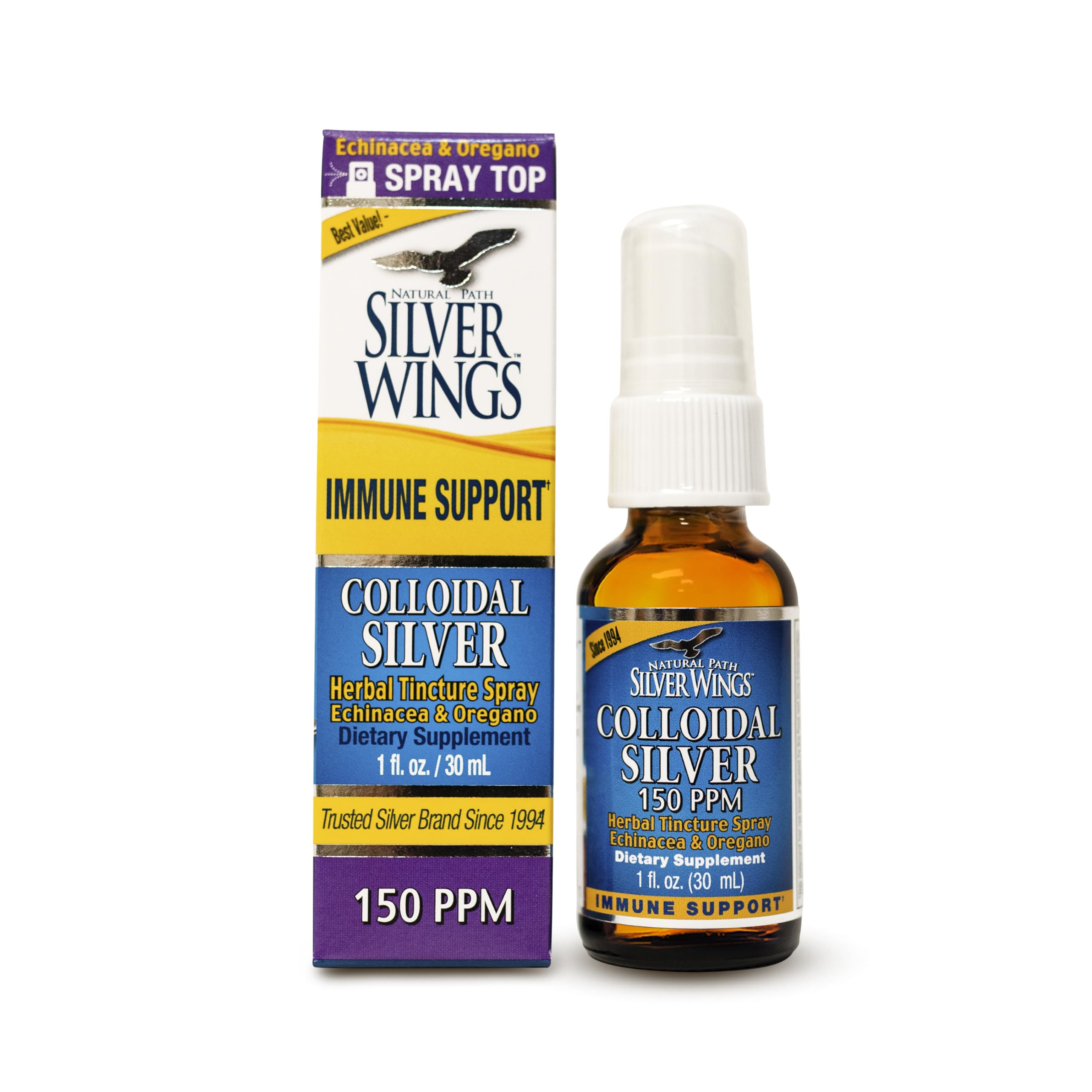 Natural Path Silver Wings spray bottle close-up with precise mist for easy daily use