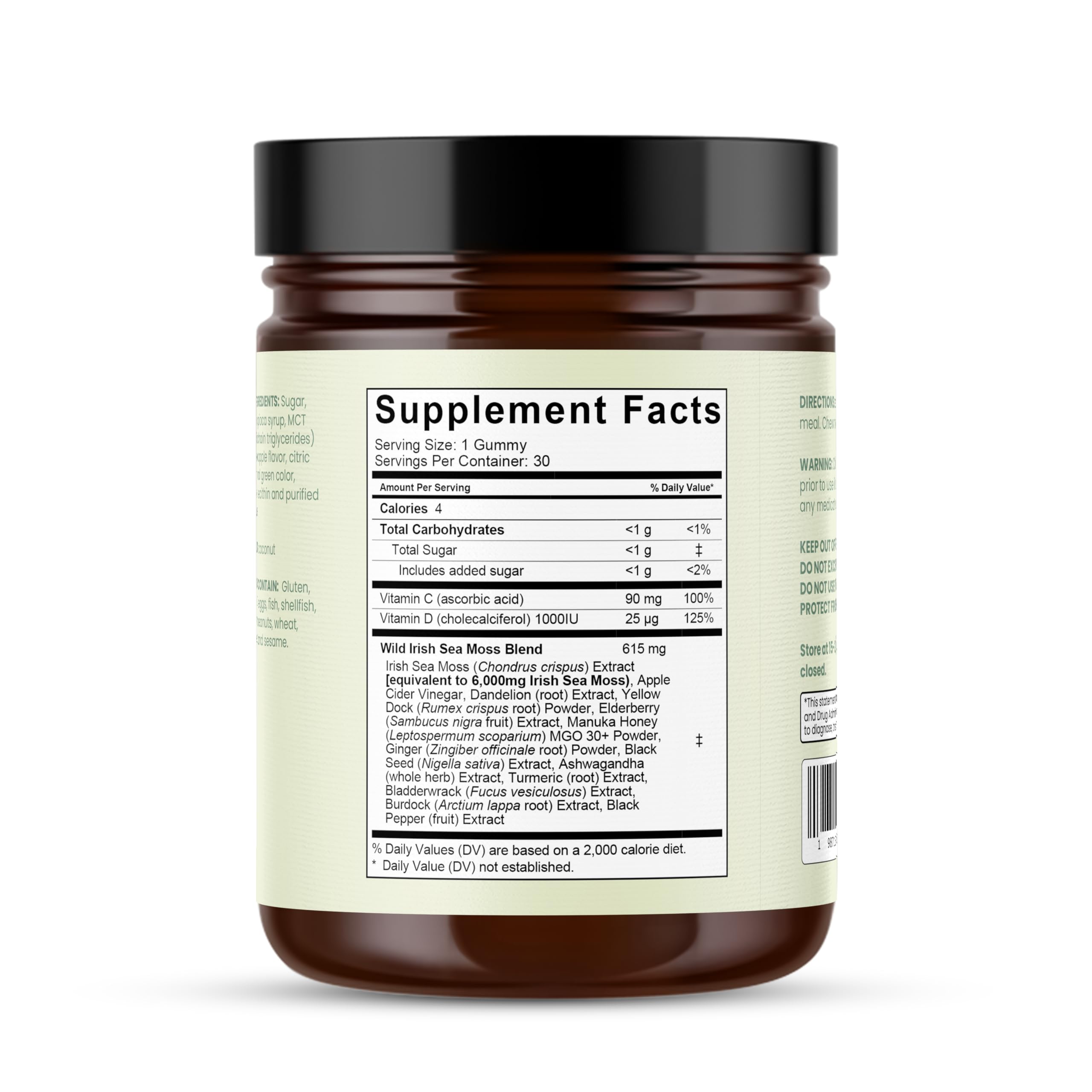 Natural Rems Sea Moss Gummies in hand showing portable wellness.