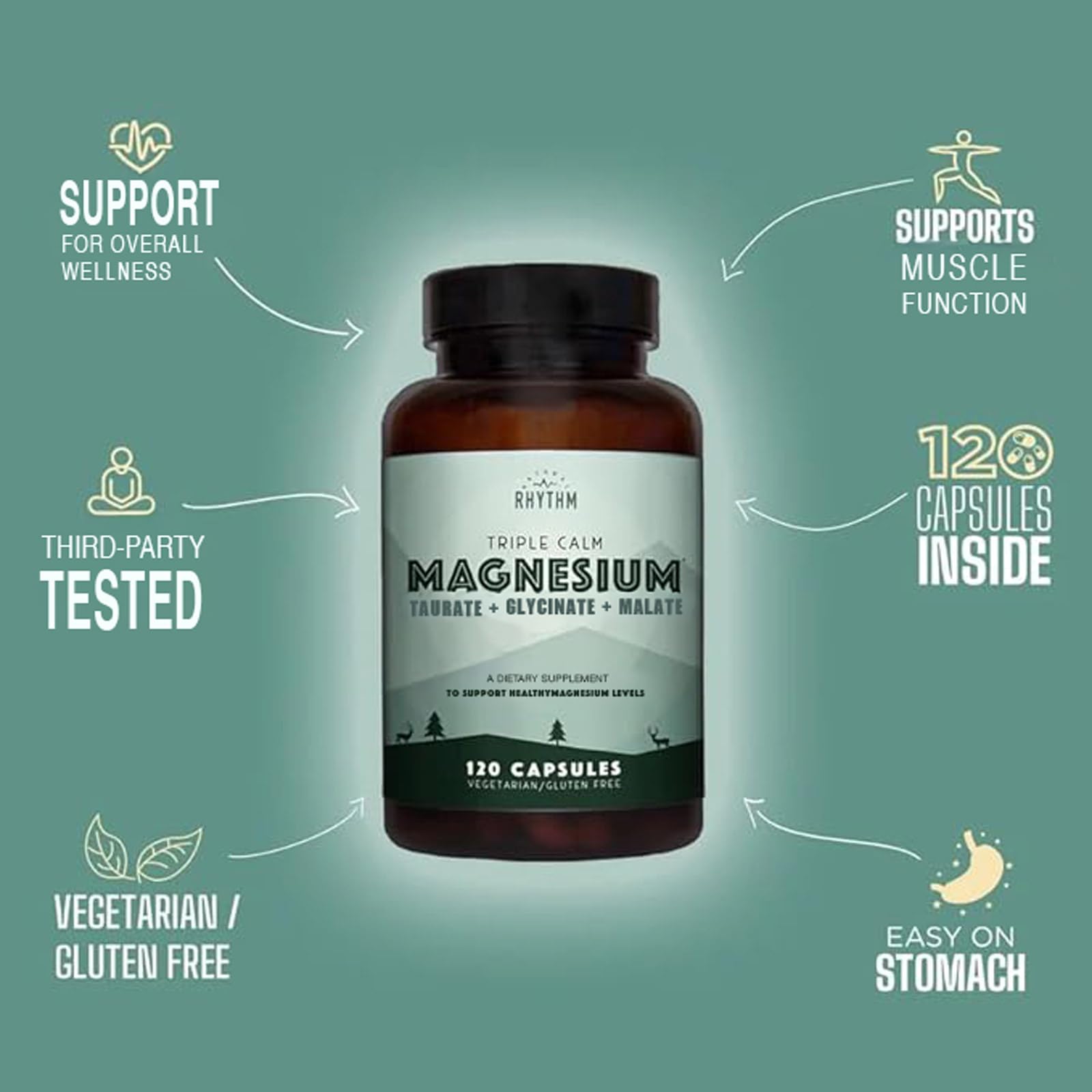 Natural Rhythm Triple Calm bottle shown in daily-use setting.