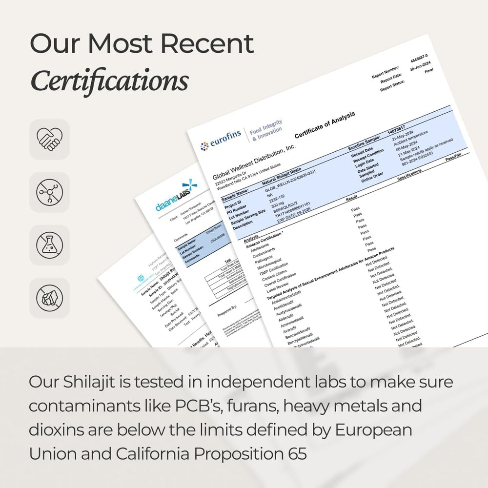 Natural Shilajit capsules sustainably sourced from mountain regions.