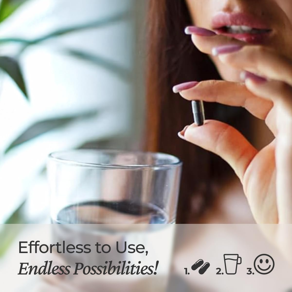 Natural Shilajit capsules vegan form illustrated for plant-based users.