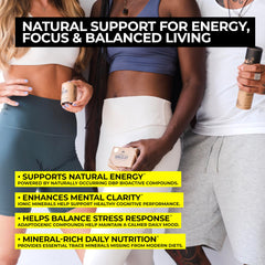Natural Shilajit tablets 85 minerals expression of balanced wellness.