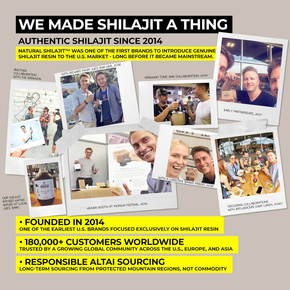 Natural Shilajit tablets immune support imagery.