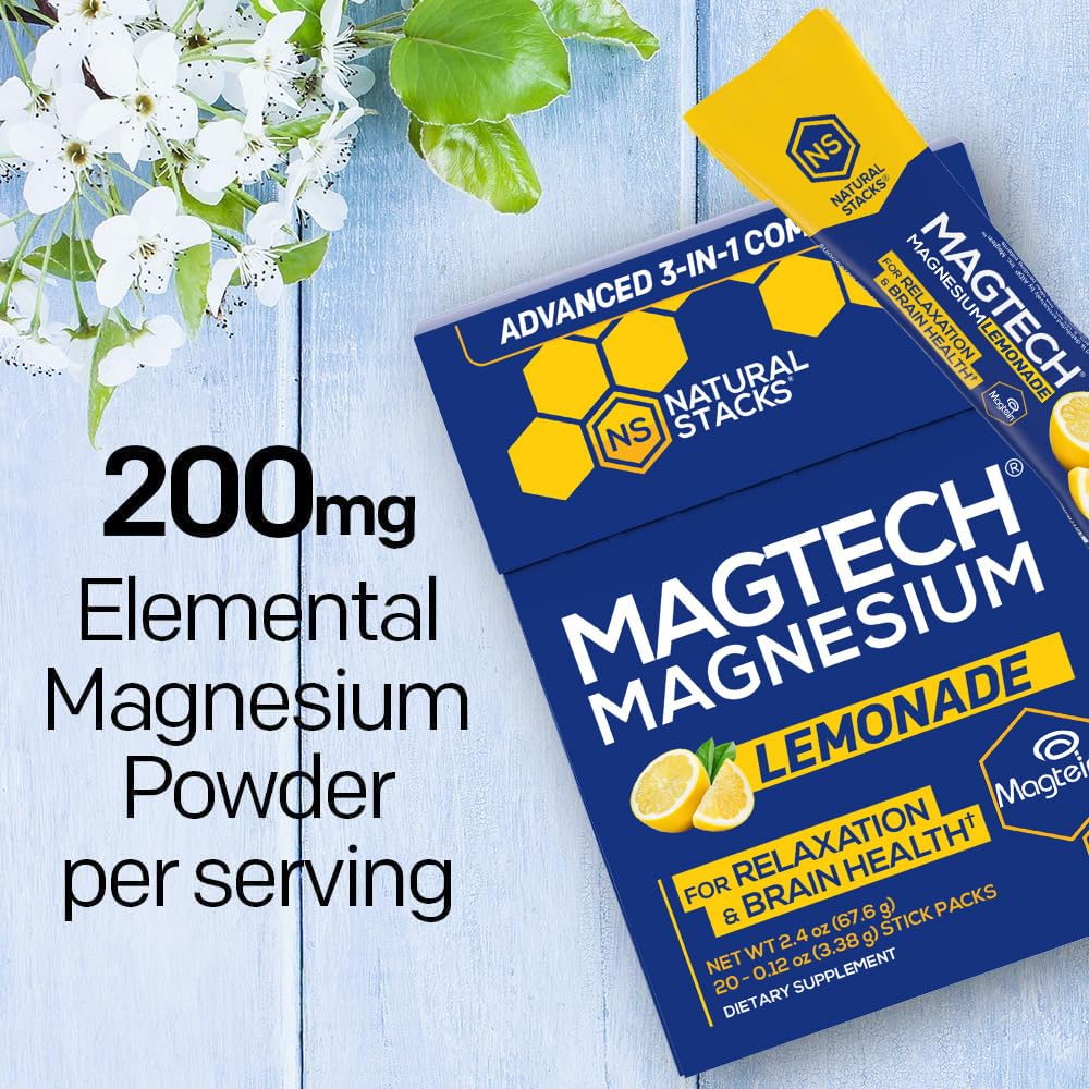 NATURAL STACKS MagTech taurate form helps balance multiple magnesium pathways.