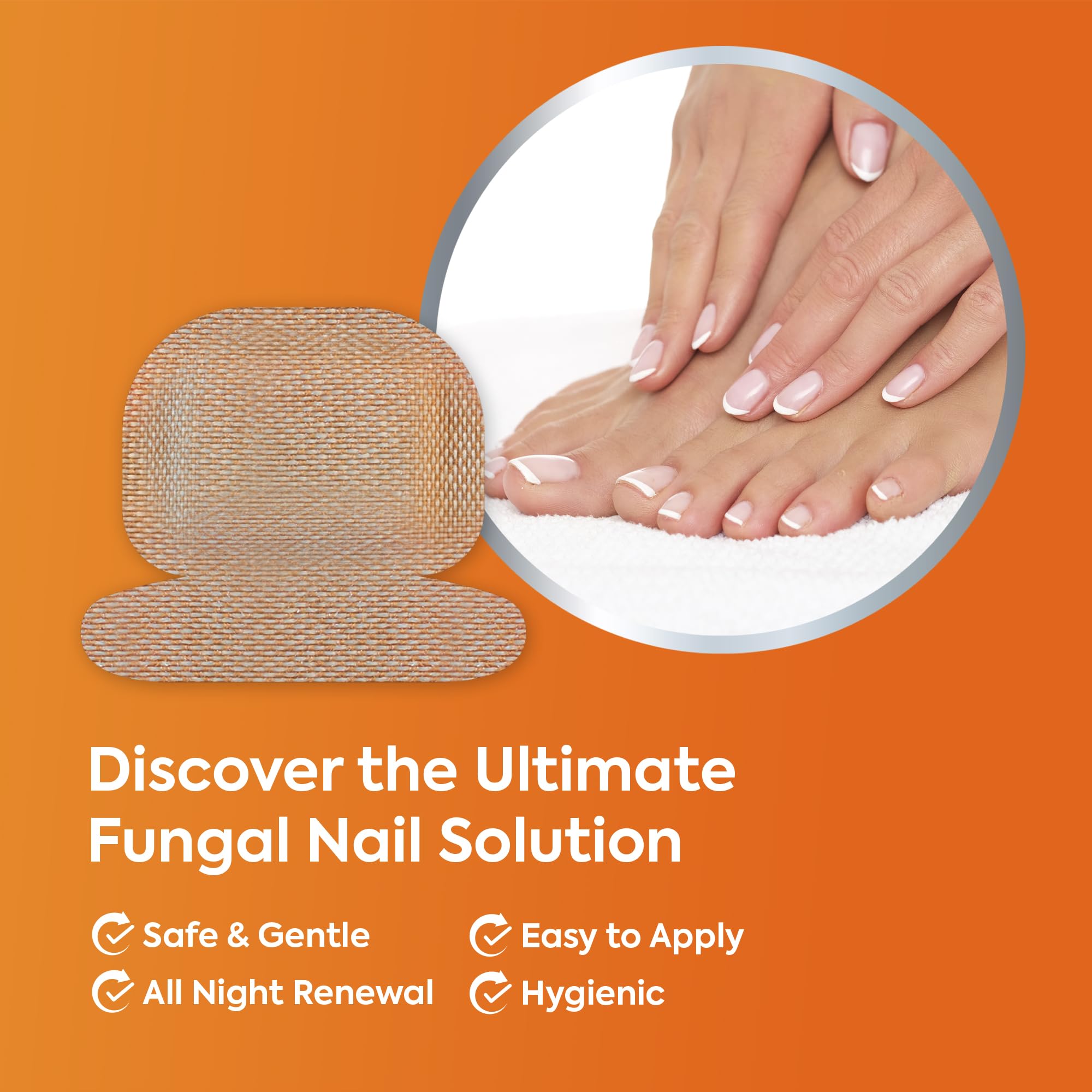 Natural Vine patch on nail during overnight wear