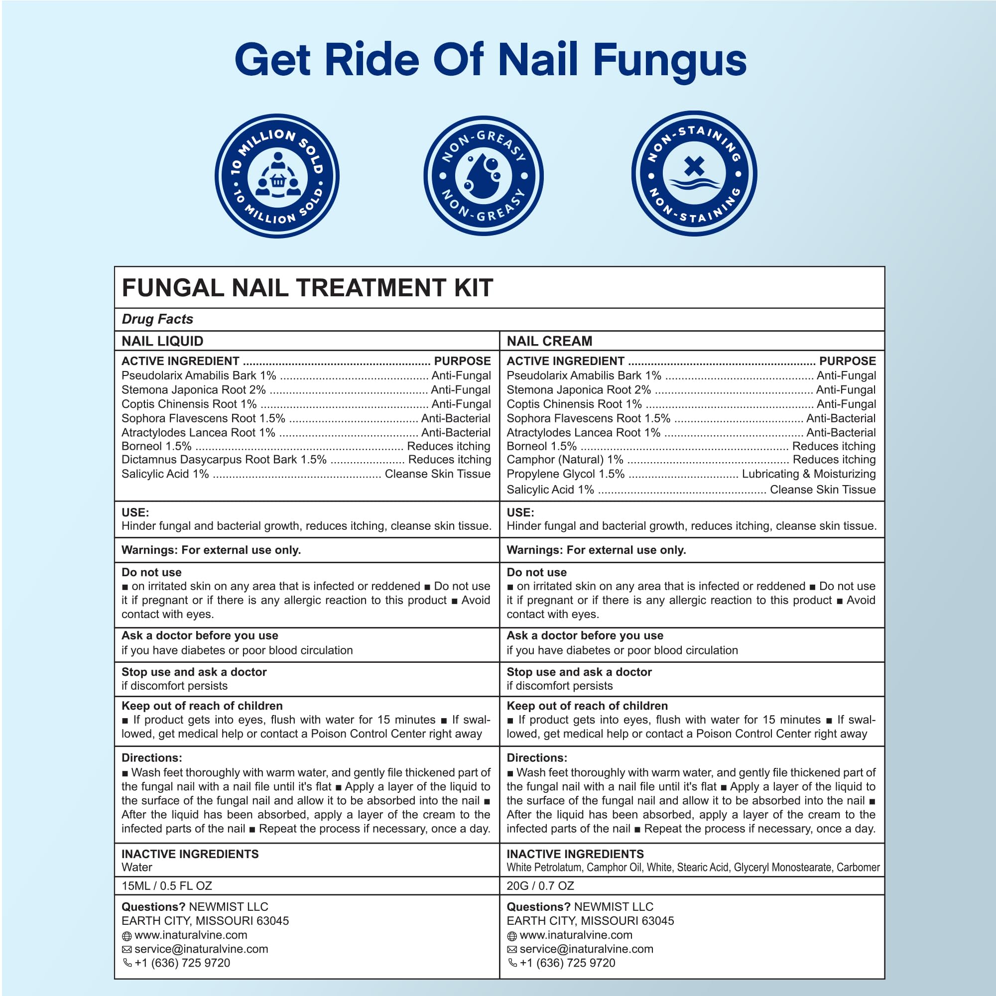 Natural Vine nail health visual showing improving nails.