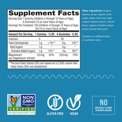 Natural Vitality CALM Kids gummies closeup, highlighting sweet citrus flavor and easy chew.