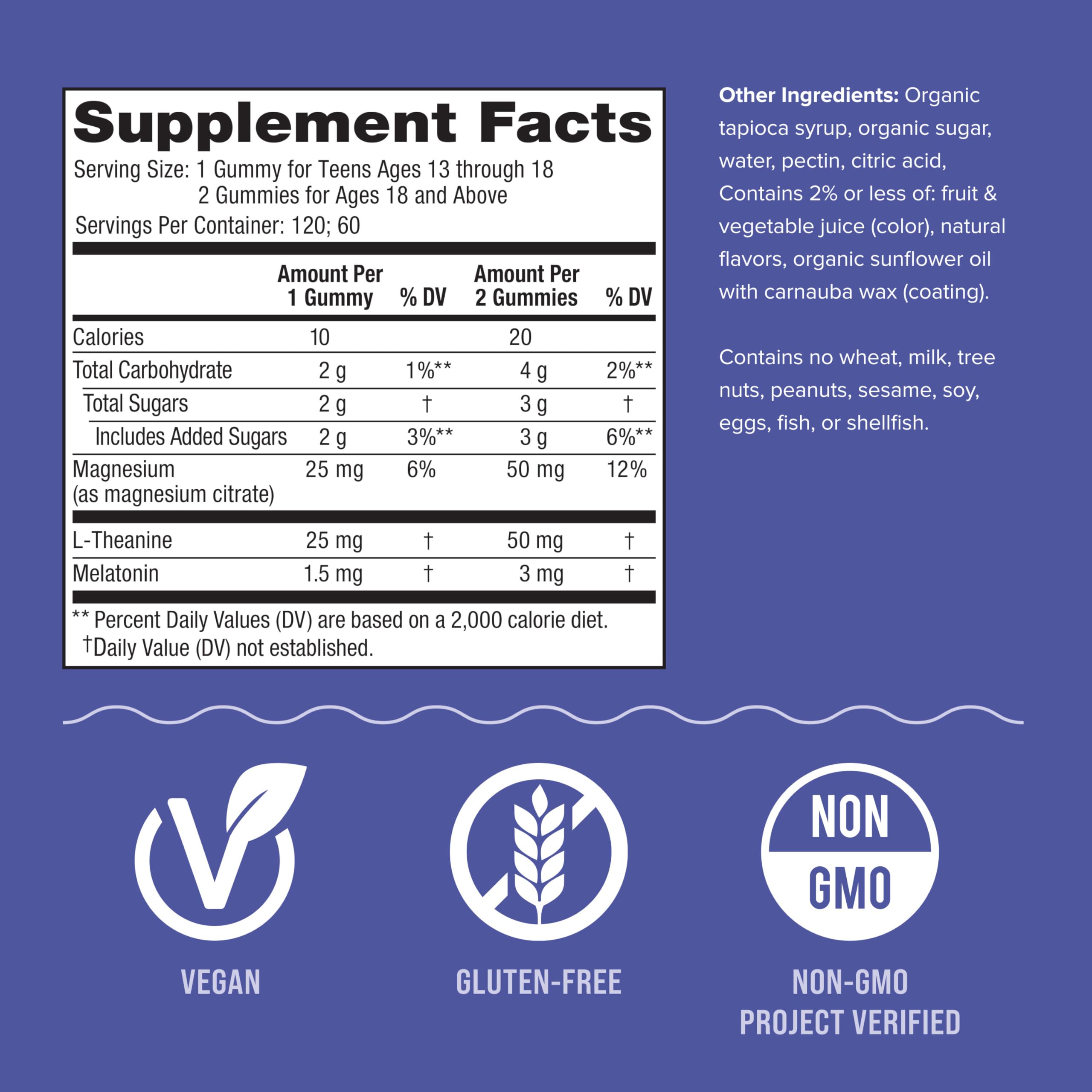 Fruit-forward scene of Natural Vitality SLEEP Gummies flavor and ingredients.