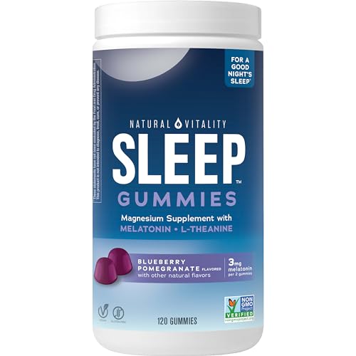 Compact travel pack of Natural Vitality SLEEP Gummies for on-the-go use.