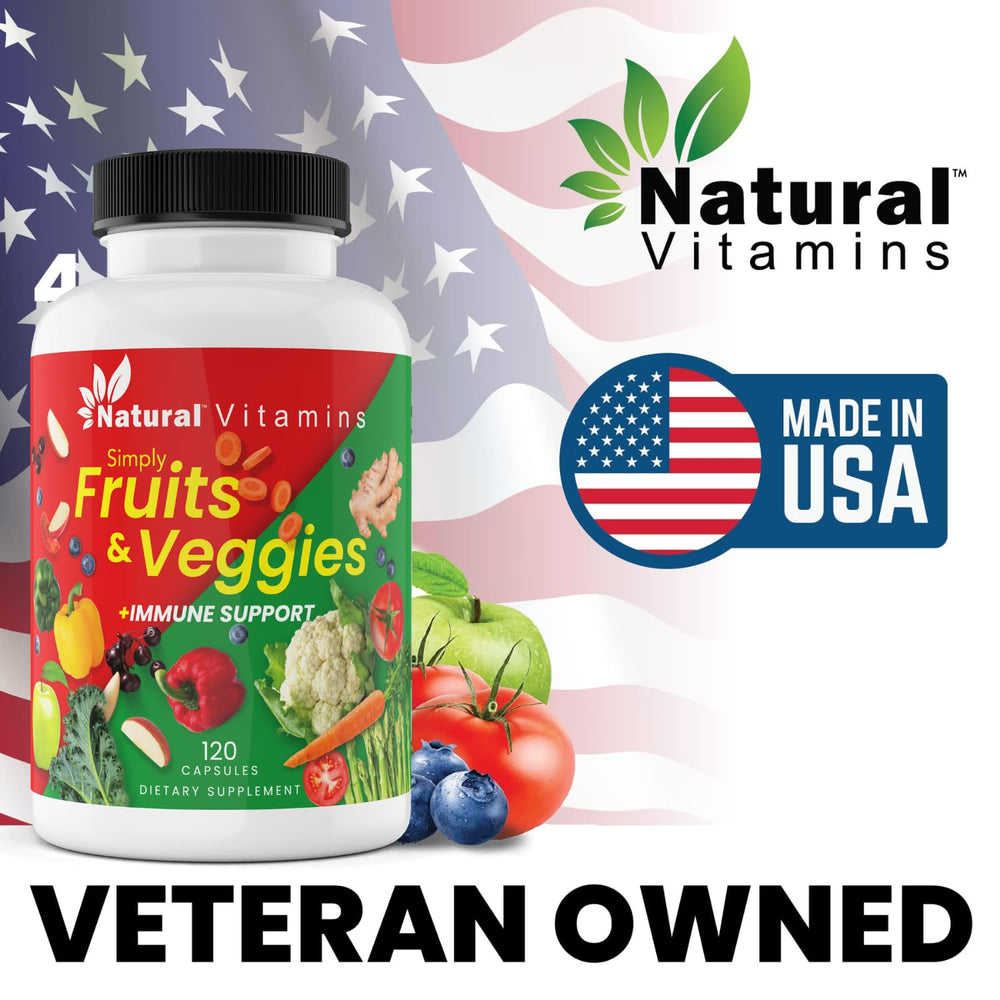Natural Vitamins Fruits & Veggies capsule bundle supports balanced nutrition consistently.