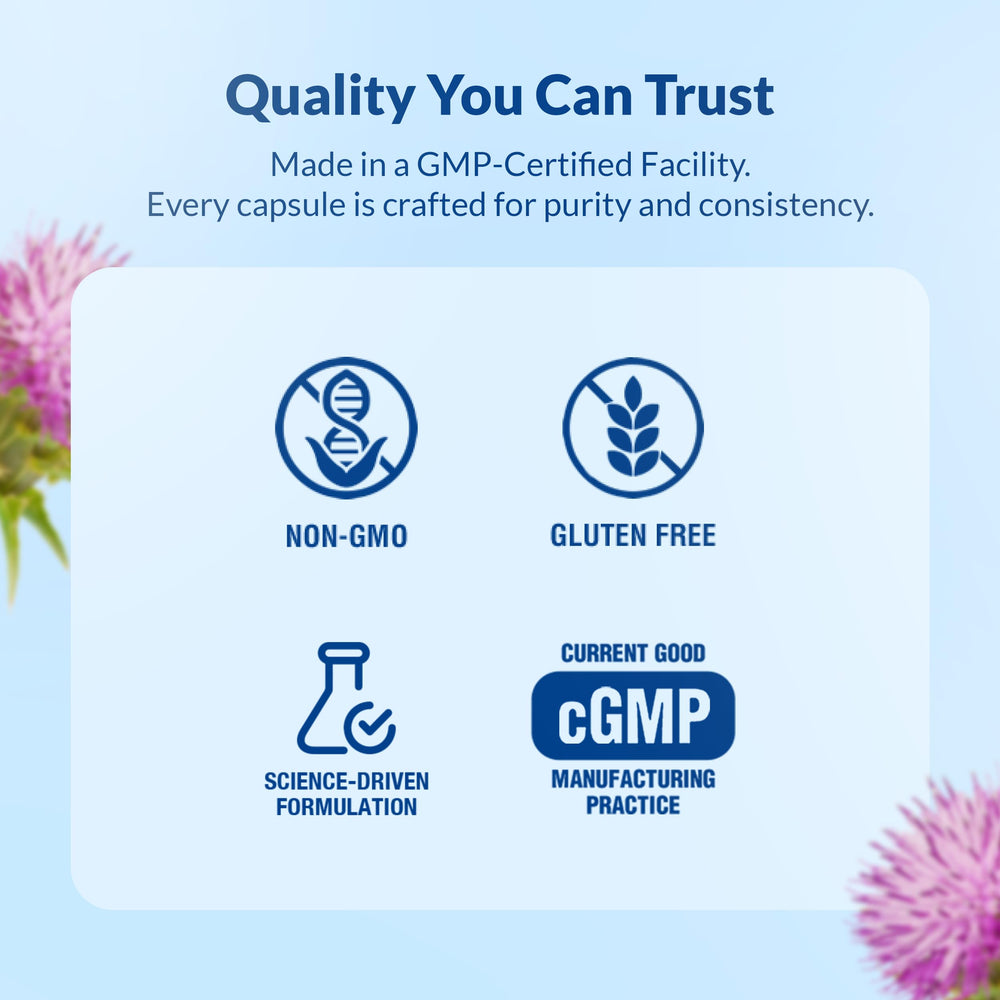 Natural Wellness Maximum Milk Thistle gluten-free icon on the bottle