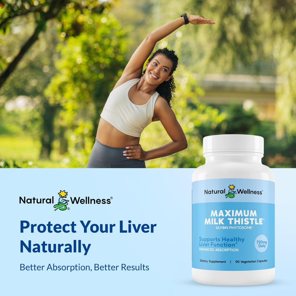 Natural Wellness Maximum Milk Thistle quality seal and label