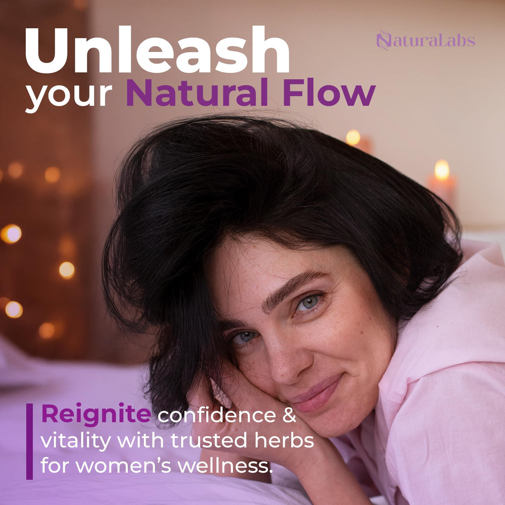 Naturalabs Libido Flow capsules pack ready for daily use.