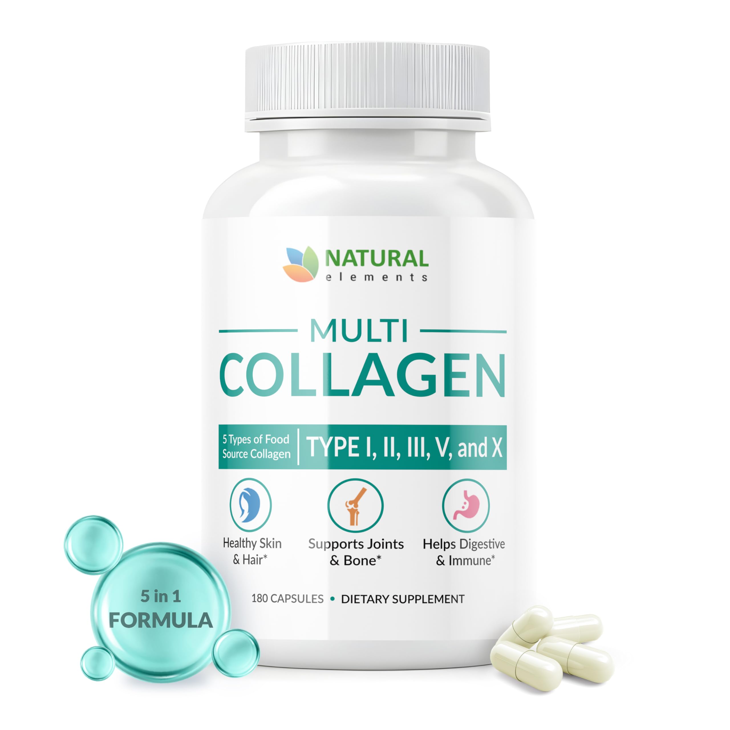 Naturalelements daily-use routine with capsules in hand ready to support wellness