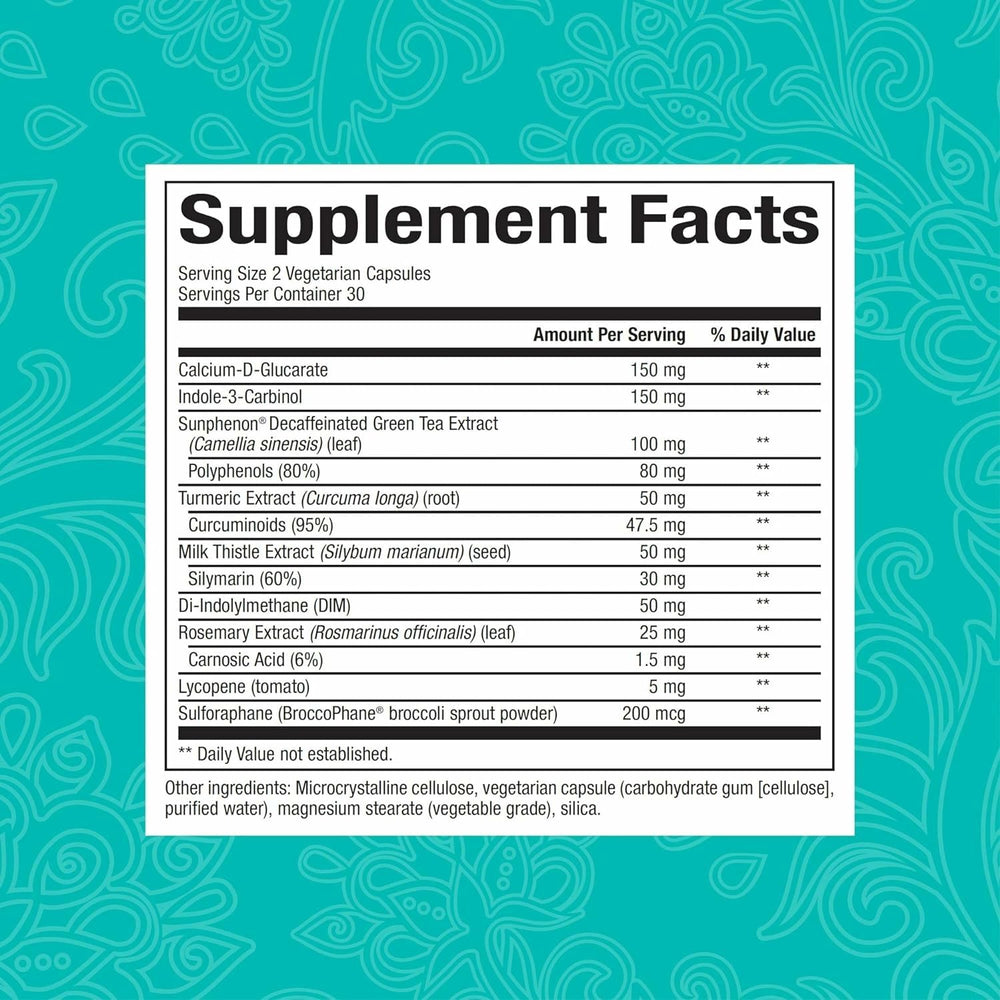 EstroSense capsules shown; vegan and non-GMO formula