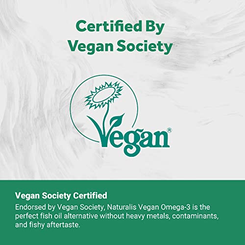 Naturalis vegan society logo confirms plant-based certification for clean nutrition