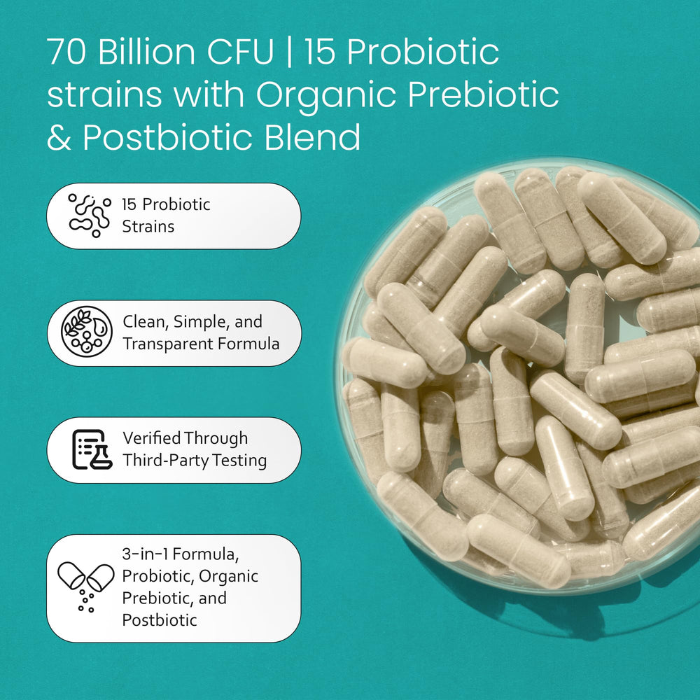 NaturaLife Labs probiotic capsules, vegan and easy to take