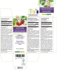 Naturalma Hawthorn tincture dropper displaying leaf and flower material for ongoing wellness routine.
