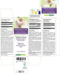 Naturalma marshmallow tincture drops pouring for convenient daily dosing.