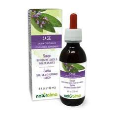 Naturalma Sage tincture bottle with dropper, alcohol-free herbal support for daily wellness.