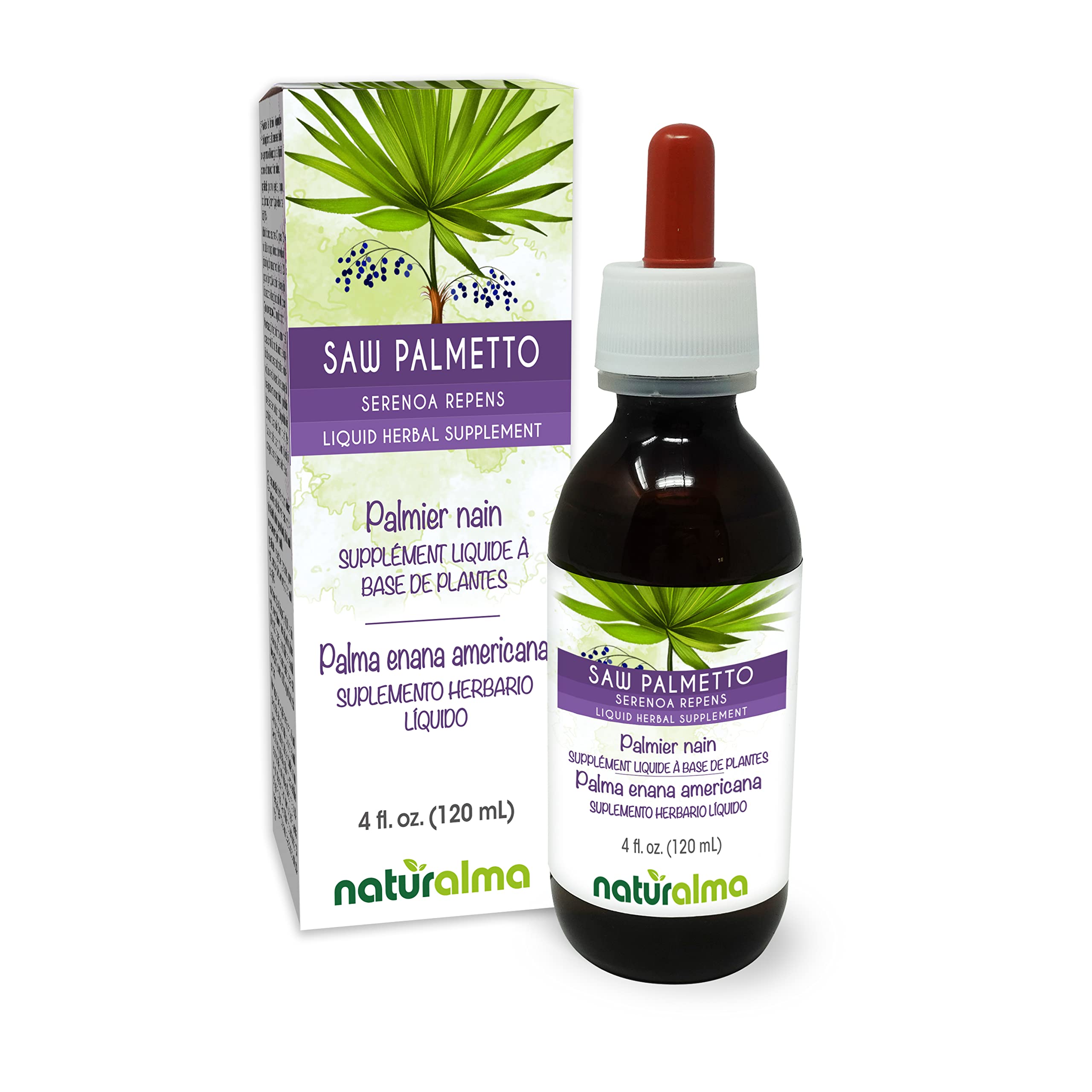 Naturalma Saw Palmetto tincture bottle for daily herbal use
