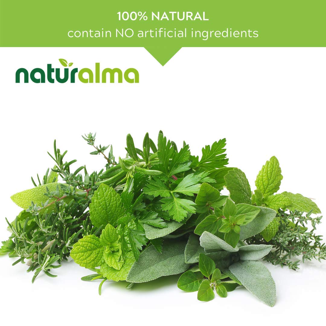 Naturalma vegan supplement packaging communicates alcohol-free, plant-based formula.