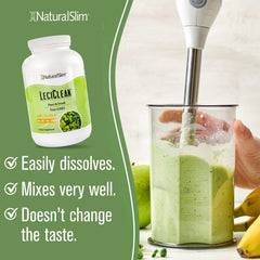 NaturalSlim lecithin sprinkled over oatmeal for a quick nutritional boost.