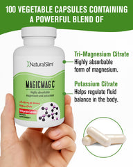 NaturalSlim MagicMag C capsule swallow shows smooth intake for routine