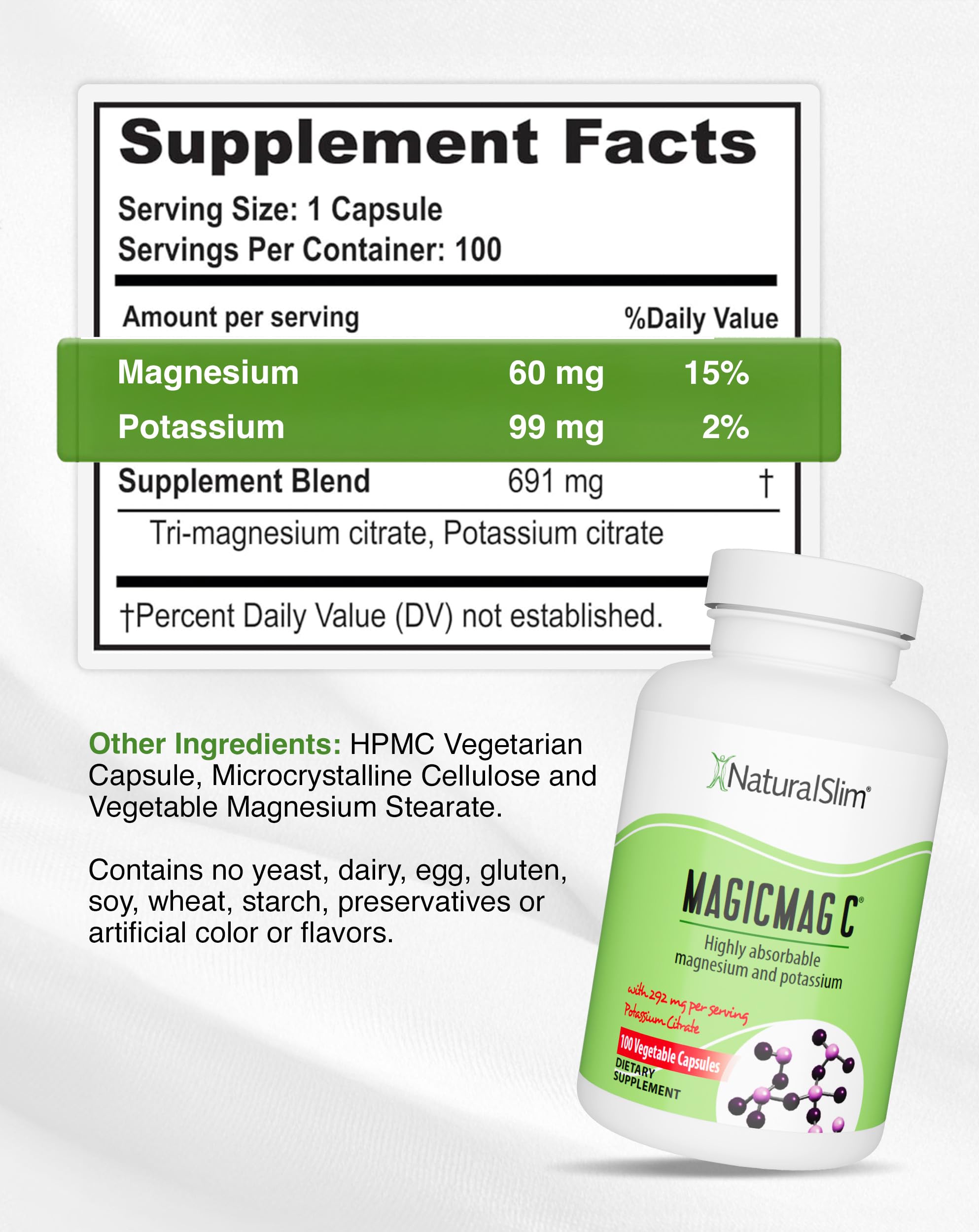 NaturalSlim MagicMag C digestive balance depiction implies gentle regularity support