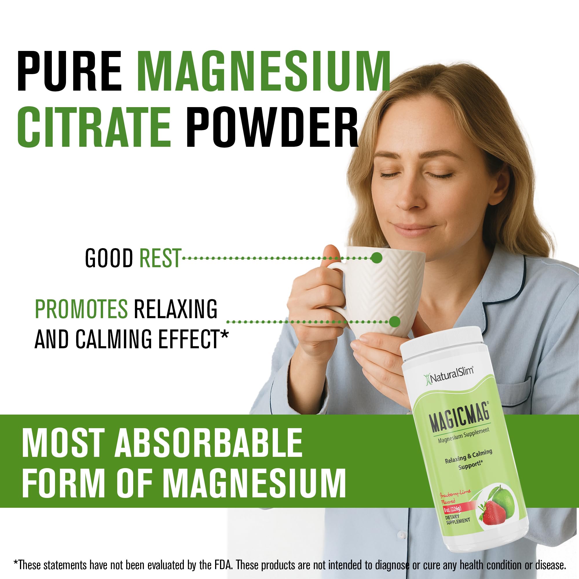 MagicMag dissolving in water for quick, refreshing magnesium intake.