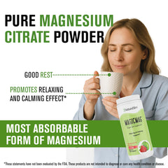 MagicMag dissolving in water for quick, refreshing magnesium intake.