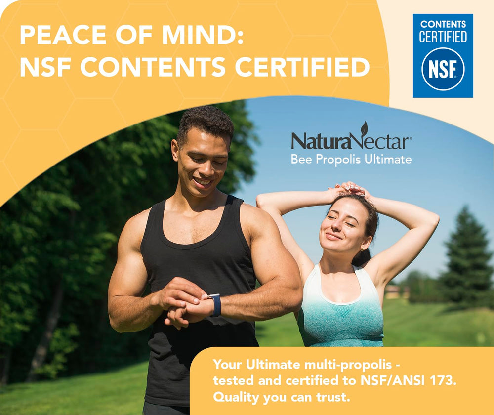 NaturaNectar 60-pcs bottle and label emphasize gluten-free wellness
