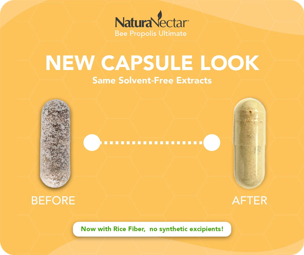 NaturaNectar bottle with capsules on white background ready for daily routine