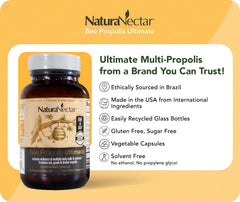 NaturaNectar capsules on table spill illustrates daily easy-use routine