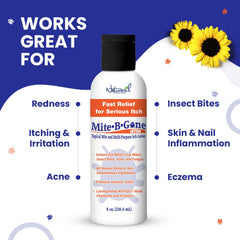 Naturasil Mite-B-Gone creamy texture ready for soothing application